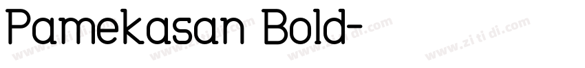 Pamekasan Bold字体转换